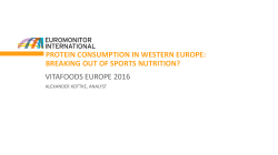 Protein consumption in western Europe: Breaking out of sports