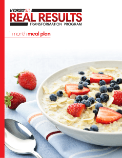 Meal Plan - Hydroxycut