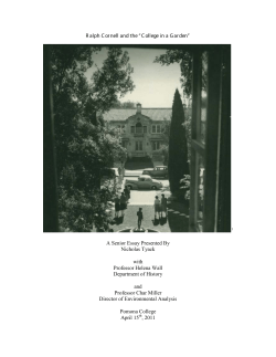 Ralph Cornell and the &ldquo;College in a Garden&rdquo;