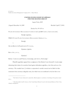 Pimco v. Mayer Brown - Caselaw
