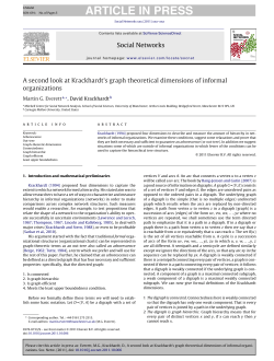 A second look at Krackhardt`s graph theoretical dimensions of