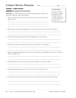 common writing problems