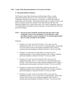Goals and Objectives