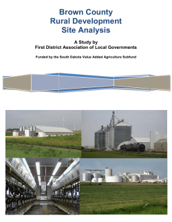 Brown County Rural Development Site Analysis