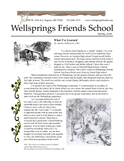 Spring 2006 - Wellsprings Friends School