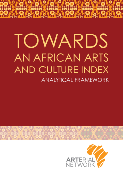 AN AFRICAN ARTS - Arterial Network