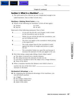 Section 2: What Is a Machine? (p. 192)