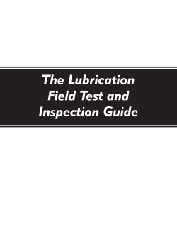 The Lubrication Field Test and Inspection Guide