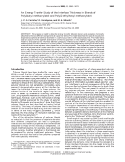 An Energy Tranfer Study of the Interface Thickness in Blends of Poly