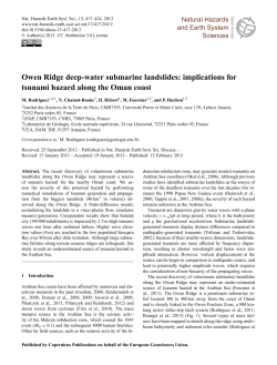Owen Ridge deep-water submarine landslides