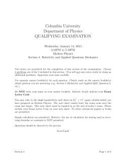 Sections 4: Questions and Solutions