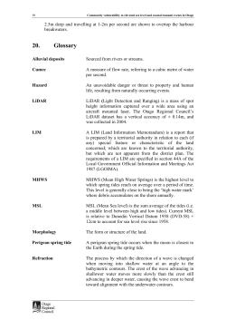 20. Glossary - Otago Regional Council