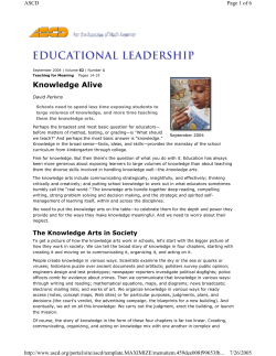 Knowledge Alive - Lake Wales High School