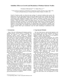 Solubility Effects on Growth and Dissolution of Methane Hydrate