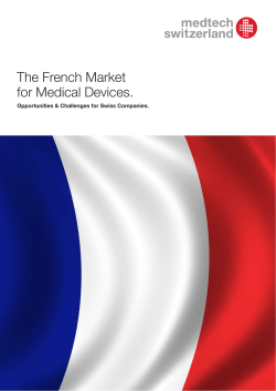 The French Market for Medical Devices.