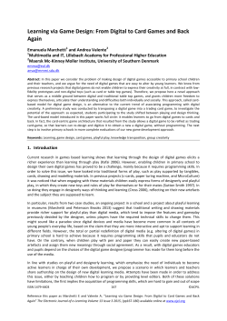 Learning via Game Design: From Digital to Card Games and Back