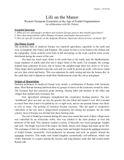 Feudalism and Manorialism Guide