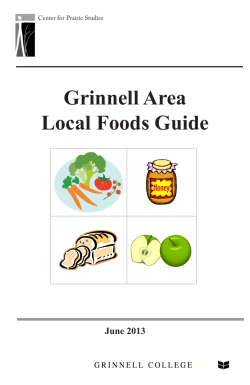 Grinnell Area Local Foods Guide