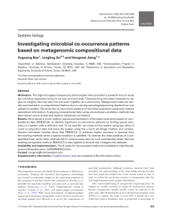 Investigating microbial co-occurrence patterns