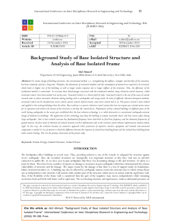 Background Study of Base Isolated Structure and Analysis of Base