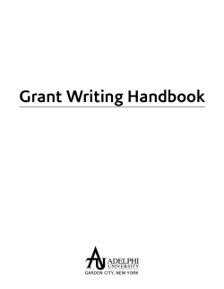 Grant Writing Handbook for Adelphi University