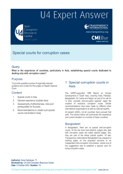 - U4 Anti-Corruption Resource Centre