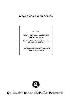 Correlating Social Mobility and Economic Outcomes