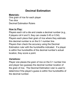 Decimal Estimation