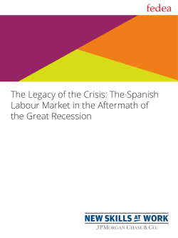 The Legacy of the Crisis: The Spanish Labour Market in the