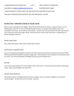 notification: temporary change of school hours