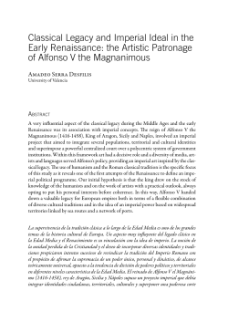 the Artistic Patronage of Alfonso V the Magnanimous
