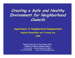 Creating Safe Environment Handout