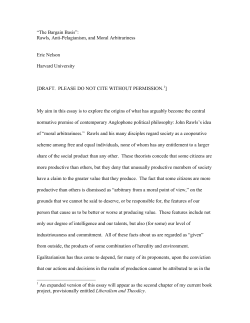 The Bargain Basis - Harvard University