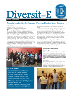 Diversit-E Newsletter - Elizabethtown College
