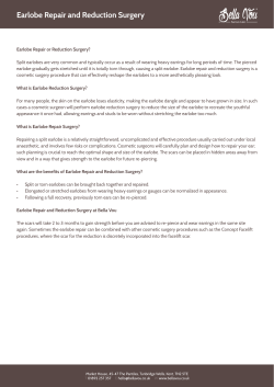 Earlobe Repair and Reduction Surgery