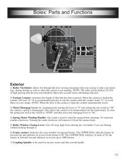 Bolex: Parts and Functions