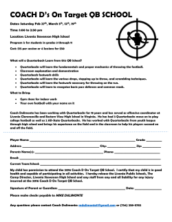 COACH D`s On Target QB SCHOOL