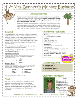 Mrs. Bennett`s Mo Mrs. Bennett`s Monkey Business s