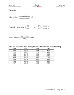 Formulas - Clemson Mathematical Sciences