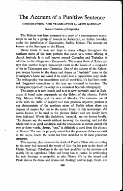 The Account of a Punitive Sentence