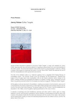 Holzer Softer Targets HWSO Press Release