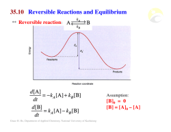 35.10 Reversible Reactions and Equilibrium