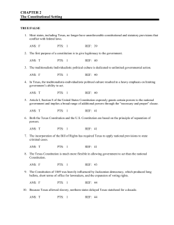 CHAPTER 2 The Constitutional Setting