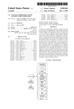 Text file compression system utilizing word terminators
