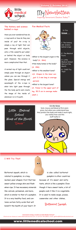 October 2014 - Little Medical School