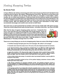 Hosting Shopping Parties