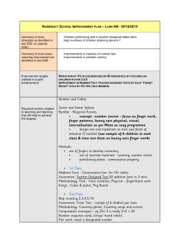 Numeracy SIP Oct 2014
