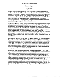 Meeting Comments from Charlie Moses