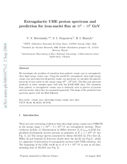 Extragalactic UHE proton spectrum and prediction for iron