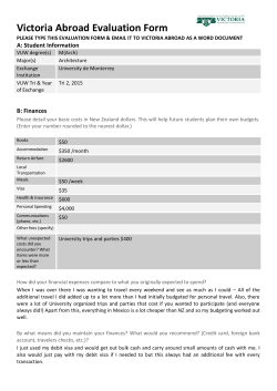 pdf Victoria Abroad Evaluation Form File size: 53k DA3000